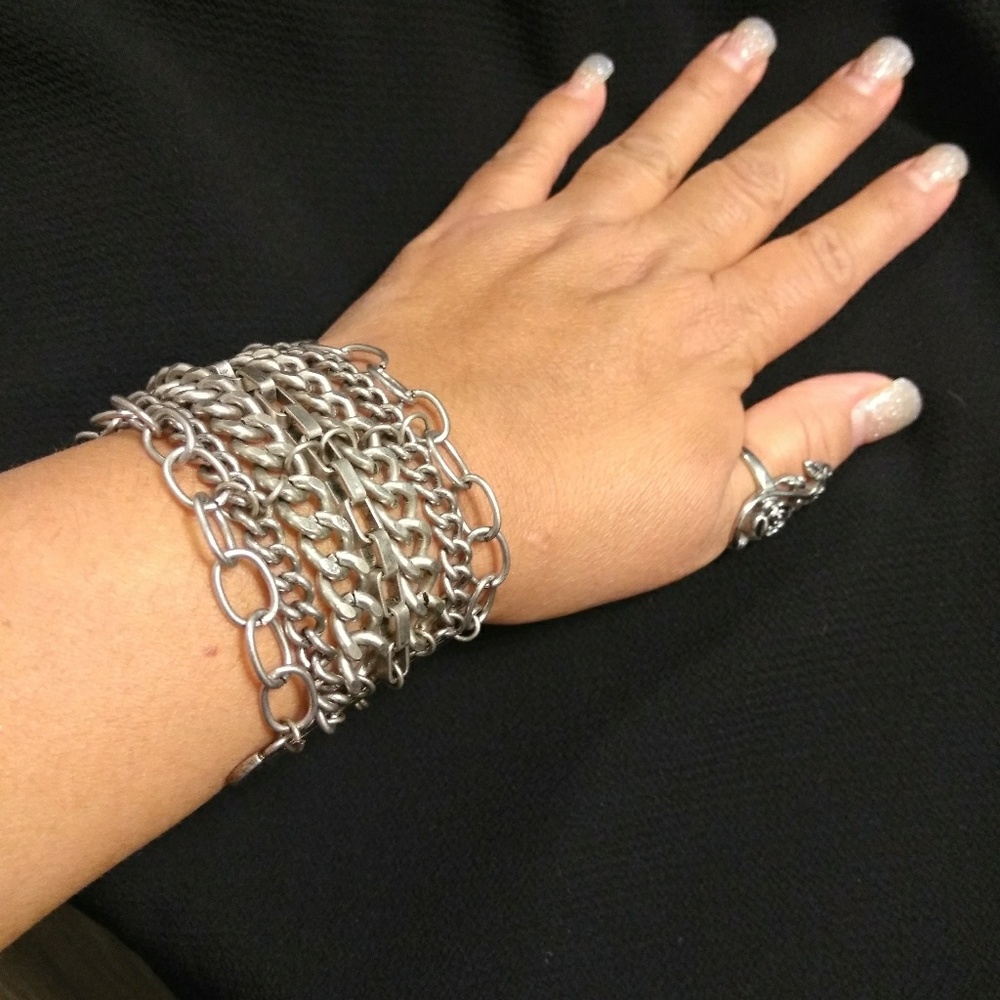 Multi-Chain Toggle Bracelet